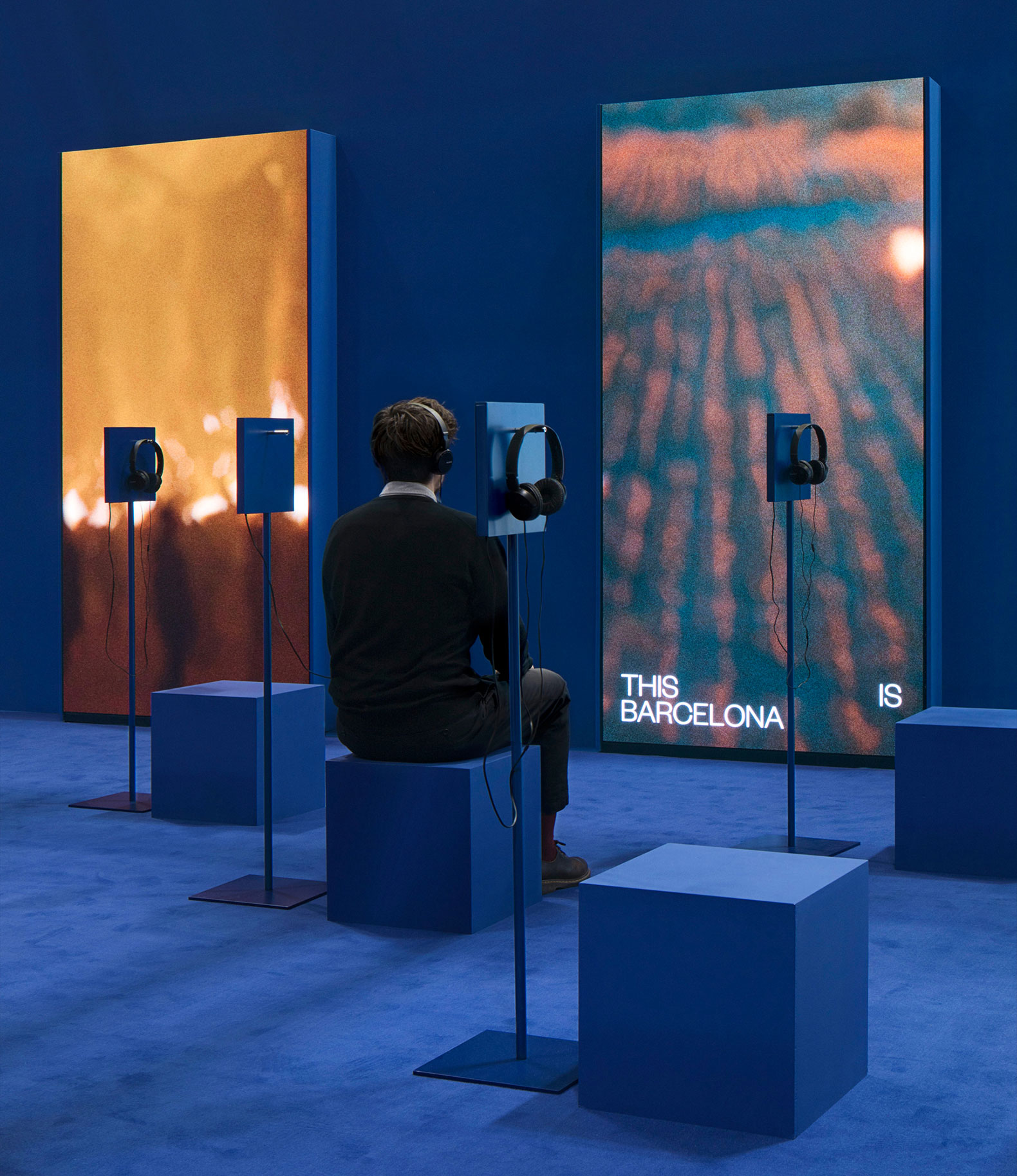 Pavilion for Barcelona at FITUR 2025 by Pineda Monedero + Jaime Prous Architects. Photograph by Del Rio Bani
