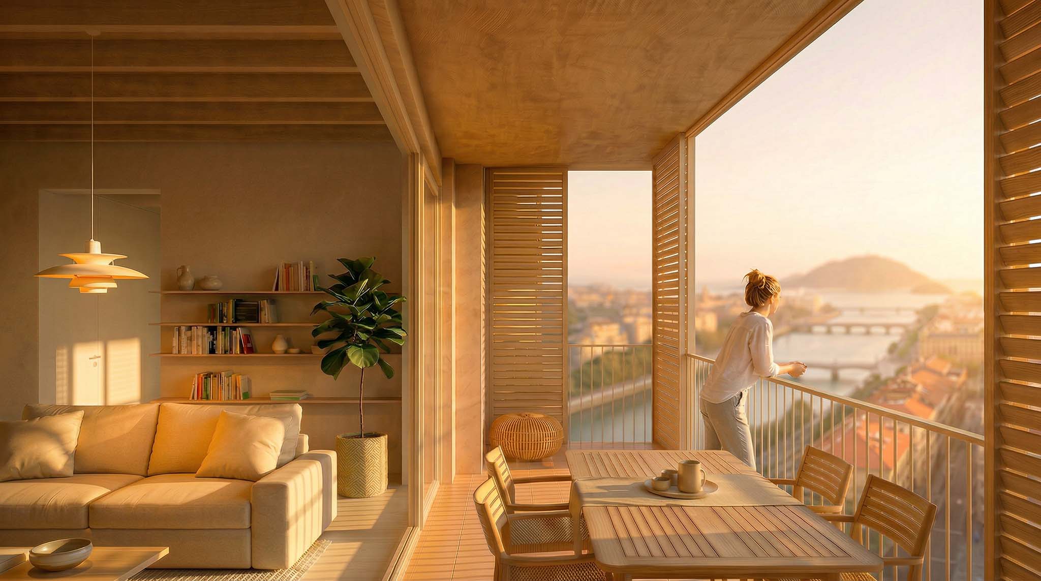 83 subsidized housing units by Nexo Arquitectura + ComboLab + Equipo.exe. Rendering courtesy of Nexo Arquitectura + ComboLab + Equipo.exe
