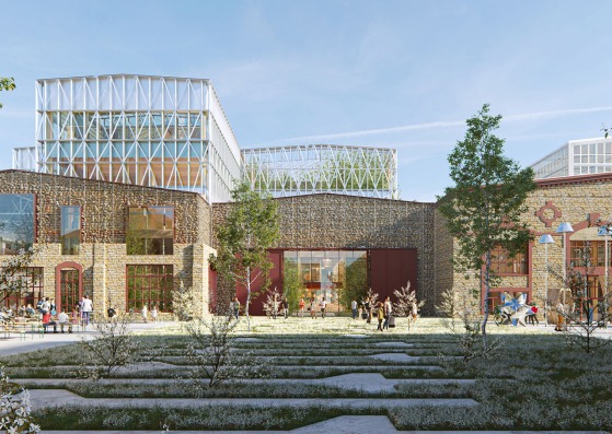 Visualización. Transformación integral de la histórica fábrica de acero de Tallin en un nuevo distrito urbano por Cobe