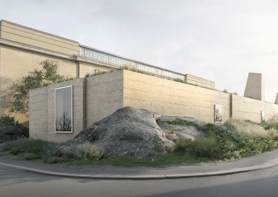 Gothenburg Art Museum by Barozzi Veiga. Rendering by Filippo Bolognese Images
