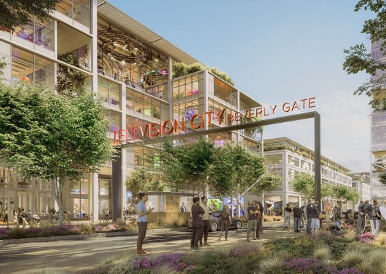 Visualización. Television City 2050 por Foster + Partners