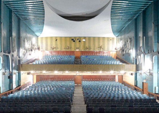 Neelam Theatre by Le Corbusier. Photograph by Edmund Sumner