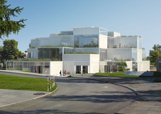 Nuevo Centro de Aprendizaje HSG en la Universidad de St. Gallen por Sou Fujimoto Architects. Imagen cortesía de la Universidad de St. Gallen