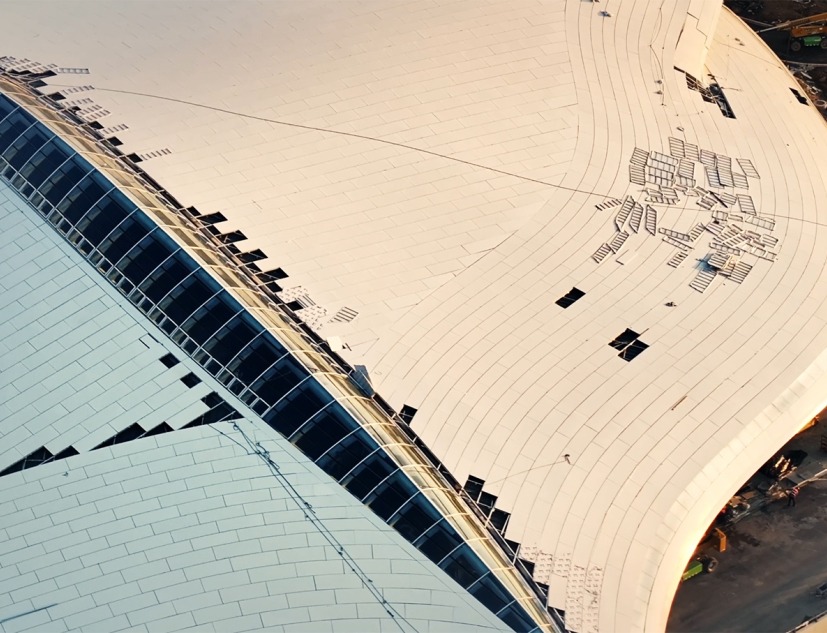 Construcción. Aeropuerto de Lishui por Ma Yansong/MAD Architects. Fotografía por JK Wang