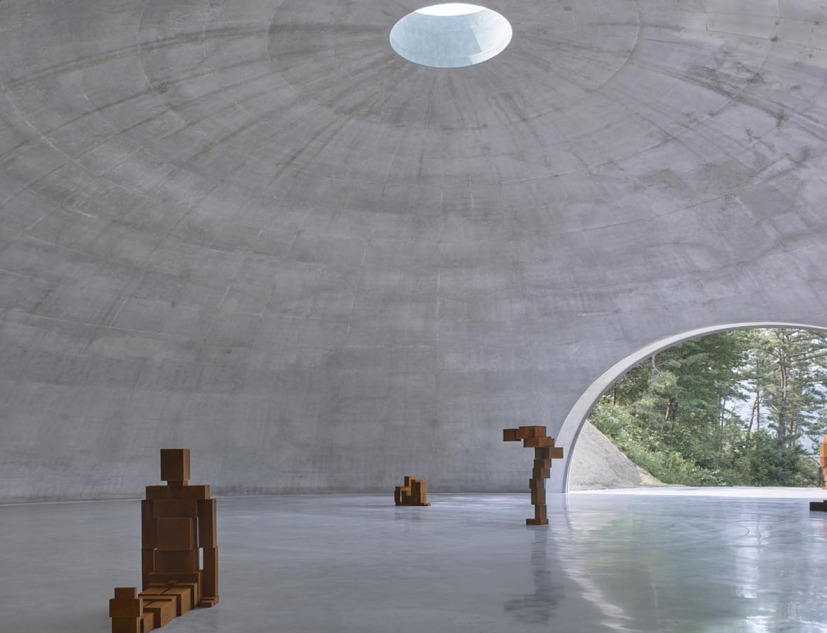 Dome by Tadao Ando for Antony Gormley, Museum San. Photograph by MAG PR & Image