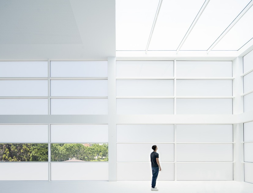 Biblioteca para el Liceo Francés de Madrid por Alberto Campo Baeza. Fotografía por Javier Callejas Sevilla