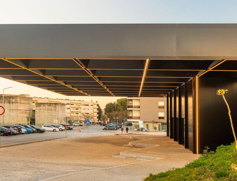 Intermodal Hub of Lousada by Spaceworkers. Photograph by Fernando Guerra | FG+SG