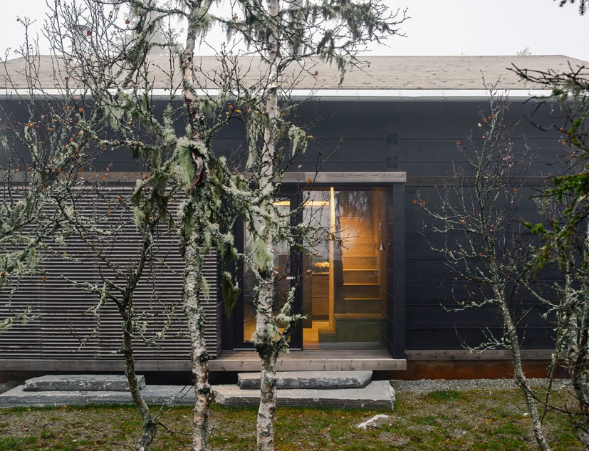 "Cabin 3PR - Tre │ på │ rad" by R21 Arkitekter. Photograph by Ruben Ratkusic