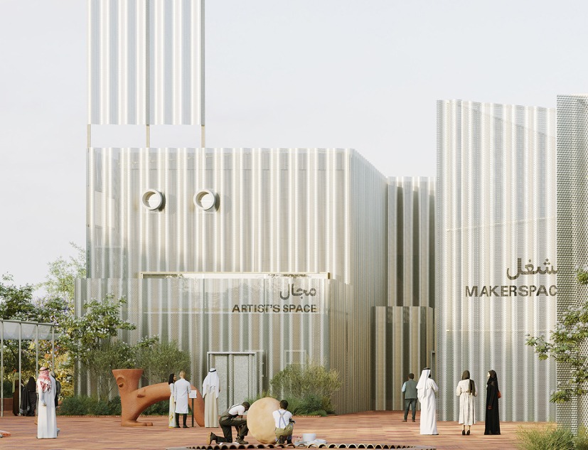 Rendering of Mathaf: Arab Museum of Modern Art's Campus Expansion by   Lina Ghotmeh — Architecture