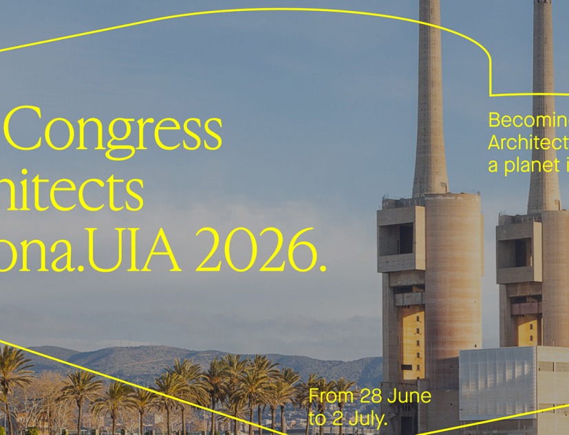 Three Chimneys. "Becoming. Architectures for a Planet in Transition." UIA World Congress of Architects 2026 Barcelona. Photograph by Arnau Rovira