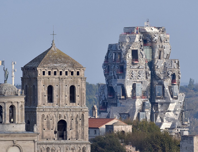 Luma Arles tower by Frank Gehry. Photograph by Hervé Hôte