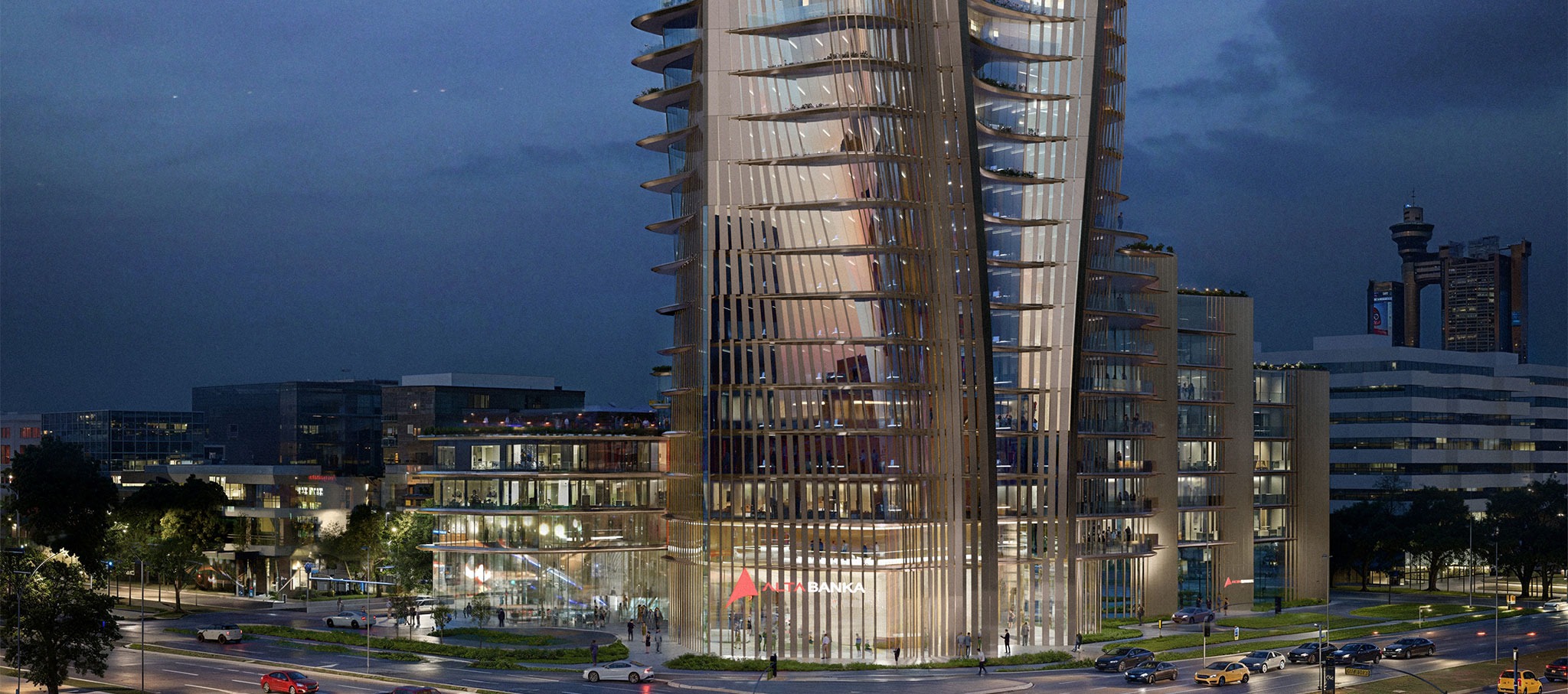 Alta Tower por Zaha Hadid Architects (ZHA) y Bureau Cube Partners (BCP).