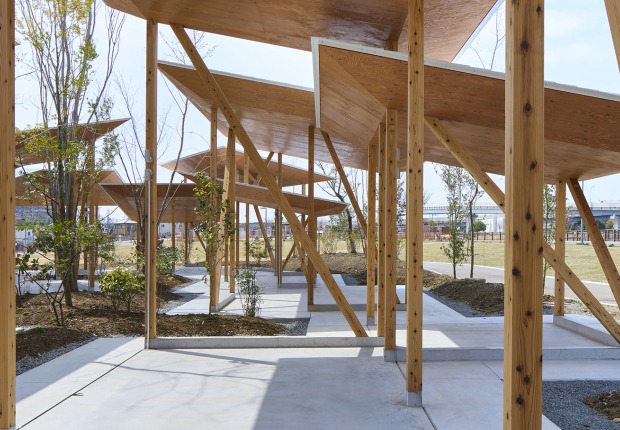 Instalaciones del Parque Baraike por Tomohiro Hata Architect & Associates. Fotografía por Toshiyuki Yano