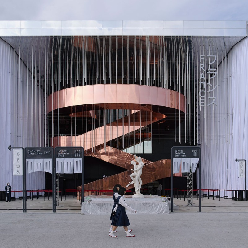 France Pavilion at the Osaka World Expo 2025 by Coldefy & CRA-Carlo Ratti Associati. Photograph by Julien Lanoo