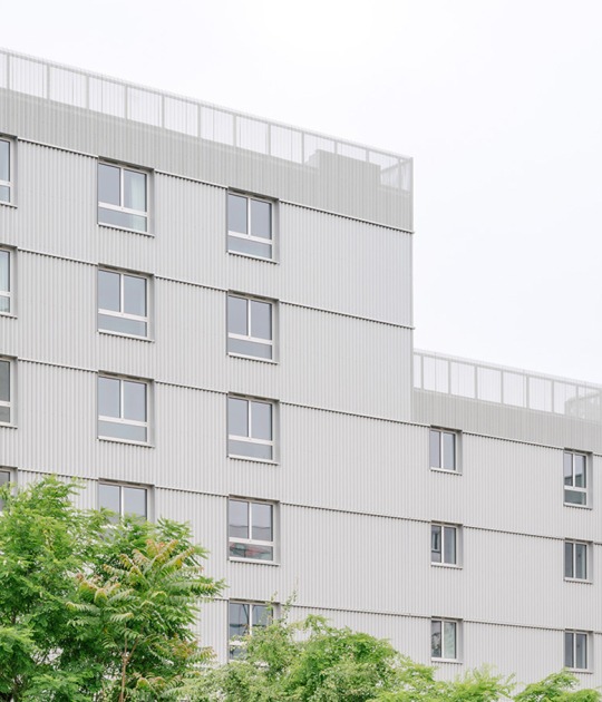 Student residence in Cergy by graal. Photograph by Giaime Meloni