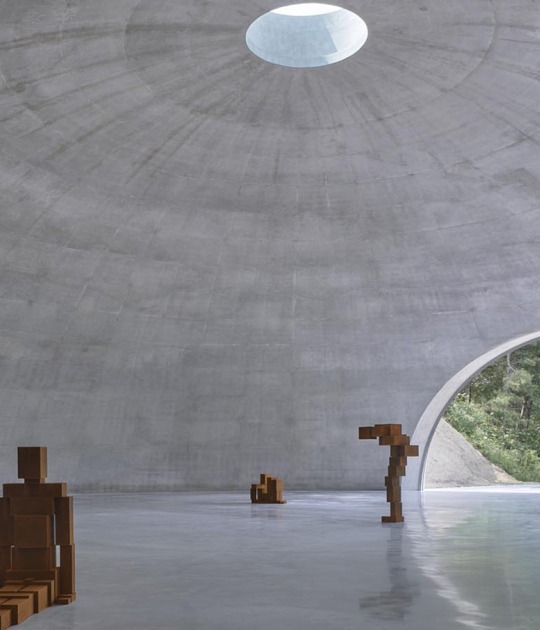 Dome by Tadao Ando for Antony Gormley, Museum San. Photograph by MAG PR & Image