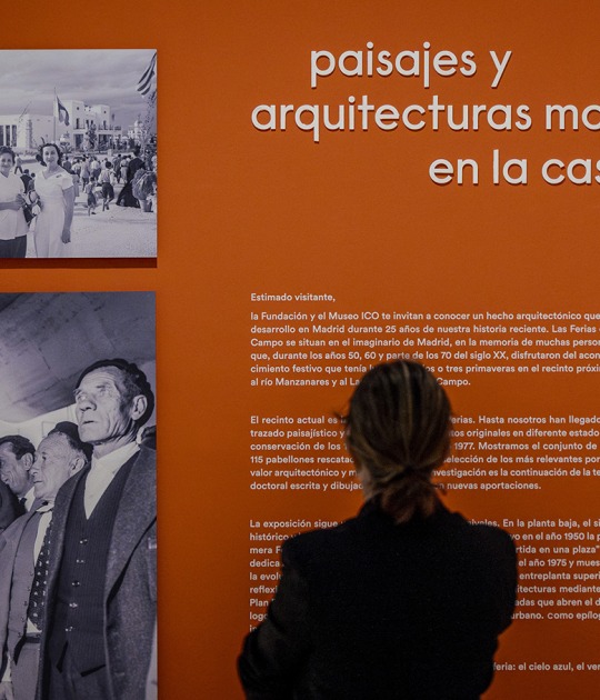 Exhibition hall view of the Country Fairs. Landscapes and modern architecture at the Casa de Campo. Photograph by Julio César González Exhibition hall view of the Country Fairs. Landscapes and modern architecture at the Casa de Campo. Photograph by Julio César González