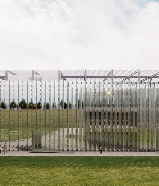 Visualización. Edificio de laboratorios IA del Instituto tecnológico de Aragón por Sebastián Arquitectos Visualización. Edificio de laboratorios IA del Instituto tecnológico de Aragón por Sebastián Arquitectos
