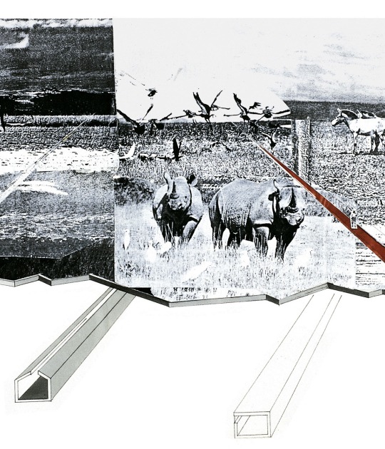 Croquis del concurso restringido para el rediseño de los jardines zoológicos de Vincennes (Paris), 1993. Cortesía de Mateo Arquitectura