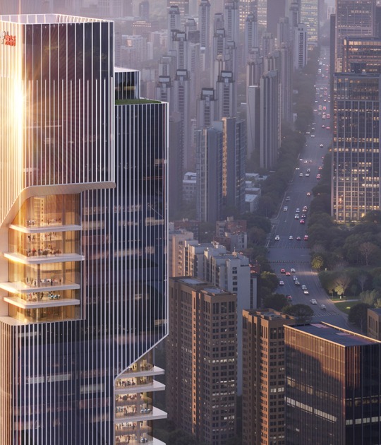 Visualización. JD Beacon por Büro Ole Scheeren