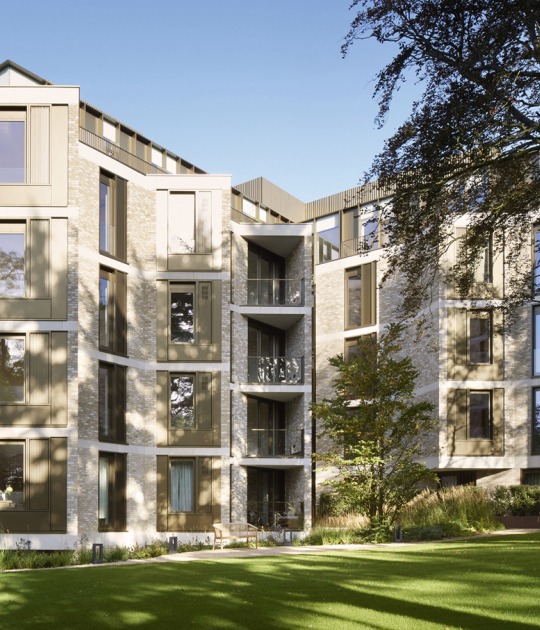 "The Oren" residential complex by Stanton Williams. Photograph by Jack  Hobhouse