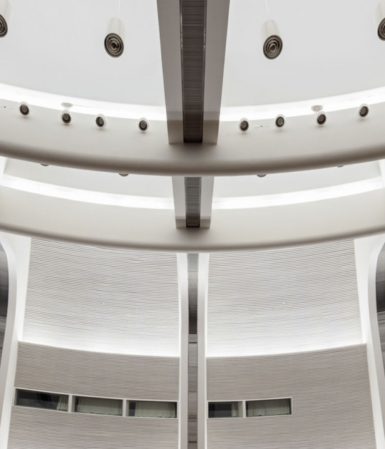 Aalto University Undergraduate Centre by Arkkitehdit NRT Oy. Photograph © Tuomas Uusheimo