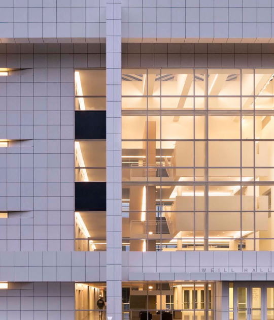 Cornell University Weill hall. Image by Scott Frances. Courtesy of Richard Meier Architects