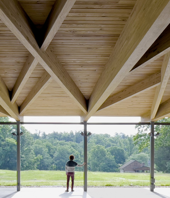 Locust Grove Event Pavilion by de Leon & Primmer Architecture Workshop. Image courtesy de Leon & Primmer Architecture Workshop