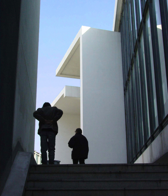 Biblioteca de Wenzheng College, 1999-2000, Suzhou, China. Fotografía por Lu Wenyu
