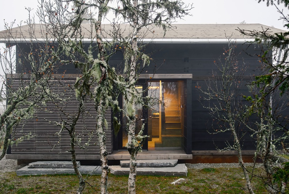 "Cabin 3PR - Tre │ på │ rad" by R21 Arkitekter. Photograph by Ruben Ratkusic