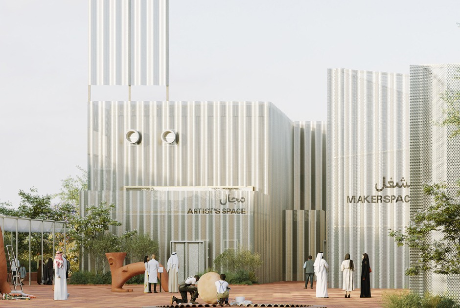 Rendering of Mathaf: Arab Museum of Modern Art's Campus Expansion by   Lina Ghotmeh — Architecture
