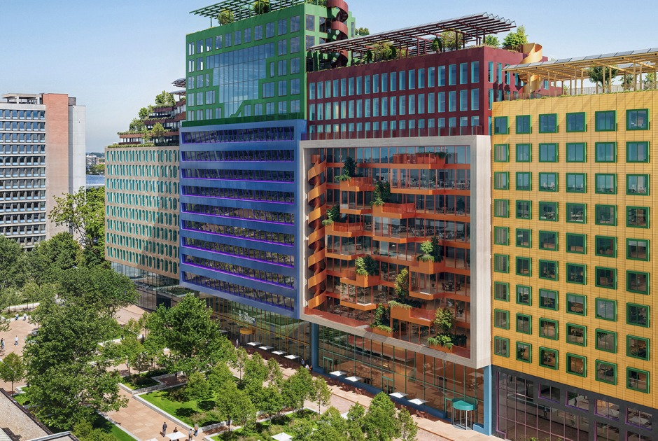 Schieblocks por MVRDV. Visualización por CUUB. Imagen cortesía de MVRDV