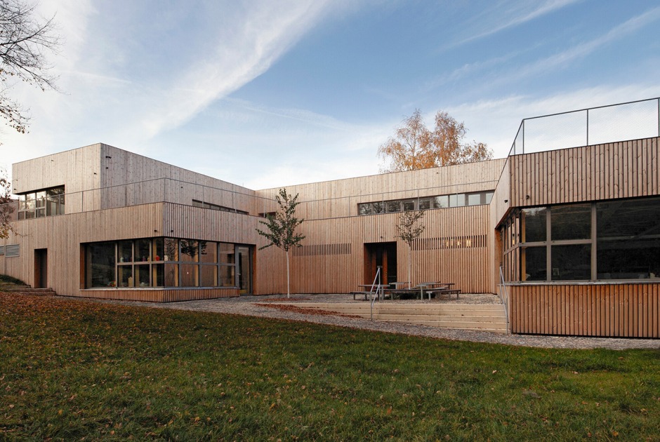 Fulnek Kindergarten by XTOPIX architekti + Simona Ledvinková. Photograph by Ondřej Tylčer