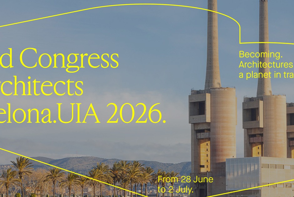 Three Chimneys. "Becoming. Architectures for a Planet in Transition." UIA World Congress of Architects 2026 Barcelona. Photograph by Arnau Rovira