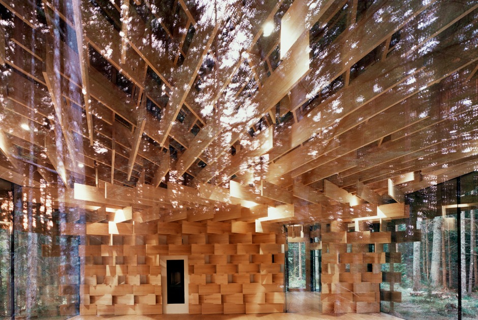 Wood Pile. Kengo Kuma – The Flow of Lines through the Lens of Erieta Attali. Photograph by Erieta Attali
