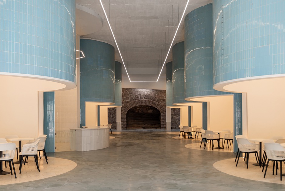 "Sunken Cafeteria" by Jonathan Corral Arquitectos. Photograph by Paco Álvarez and Eli Román