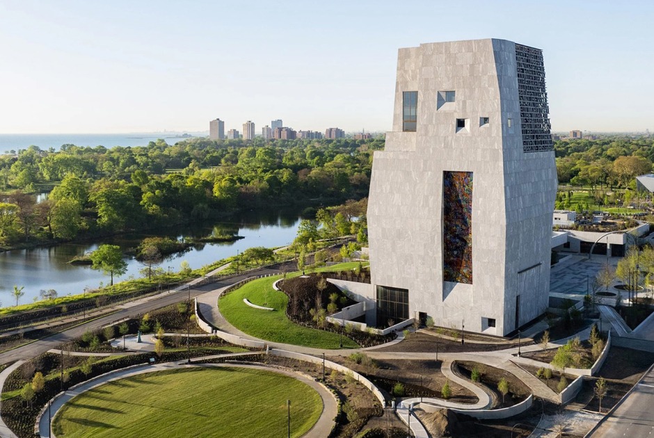 The Obama Presidential Center Museum in Chicago, IL, on Thursday, May 14, 2026. Photography by Angie McMonigal. Courtesy of The Obama Foundation