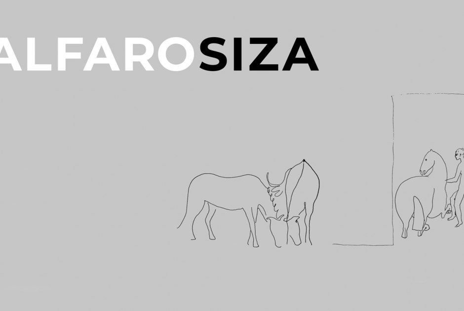 Poster. ALFARO SIZA. Ideas encontradas