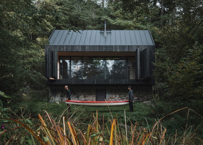 Cabaña «Entre la Roca y el Río» por Mimosa. Fotografía por Petr Polák