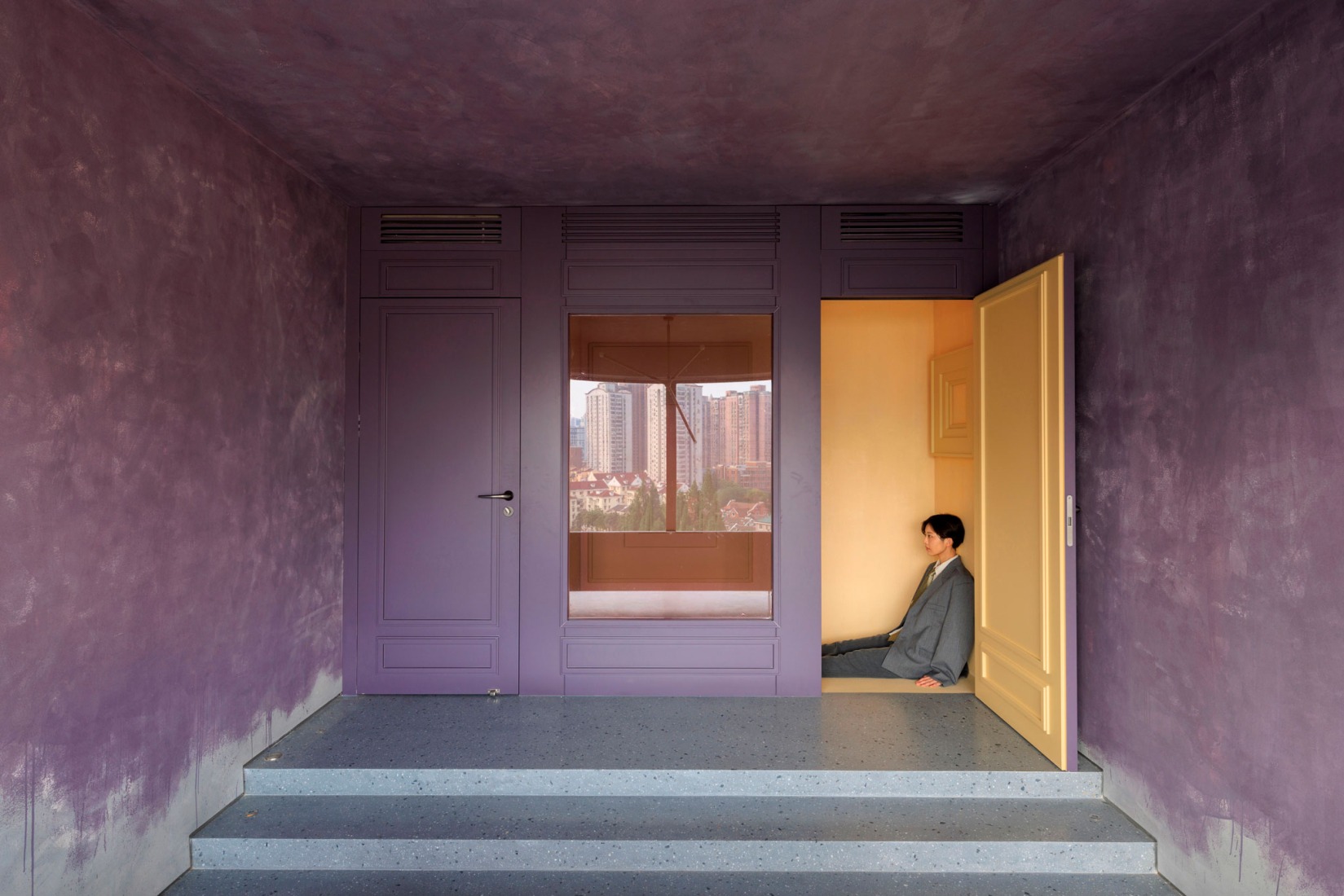 Hidden yellow space. Wuto-space by Wutopia Lab. Photograph by LIU Guowei.