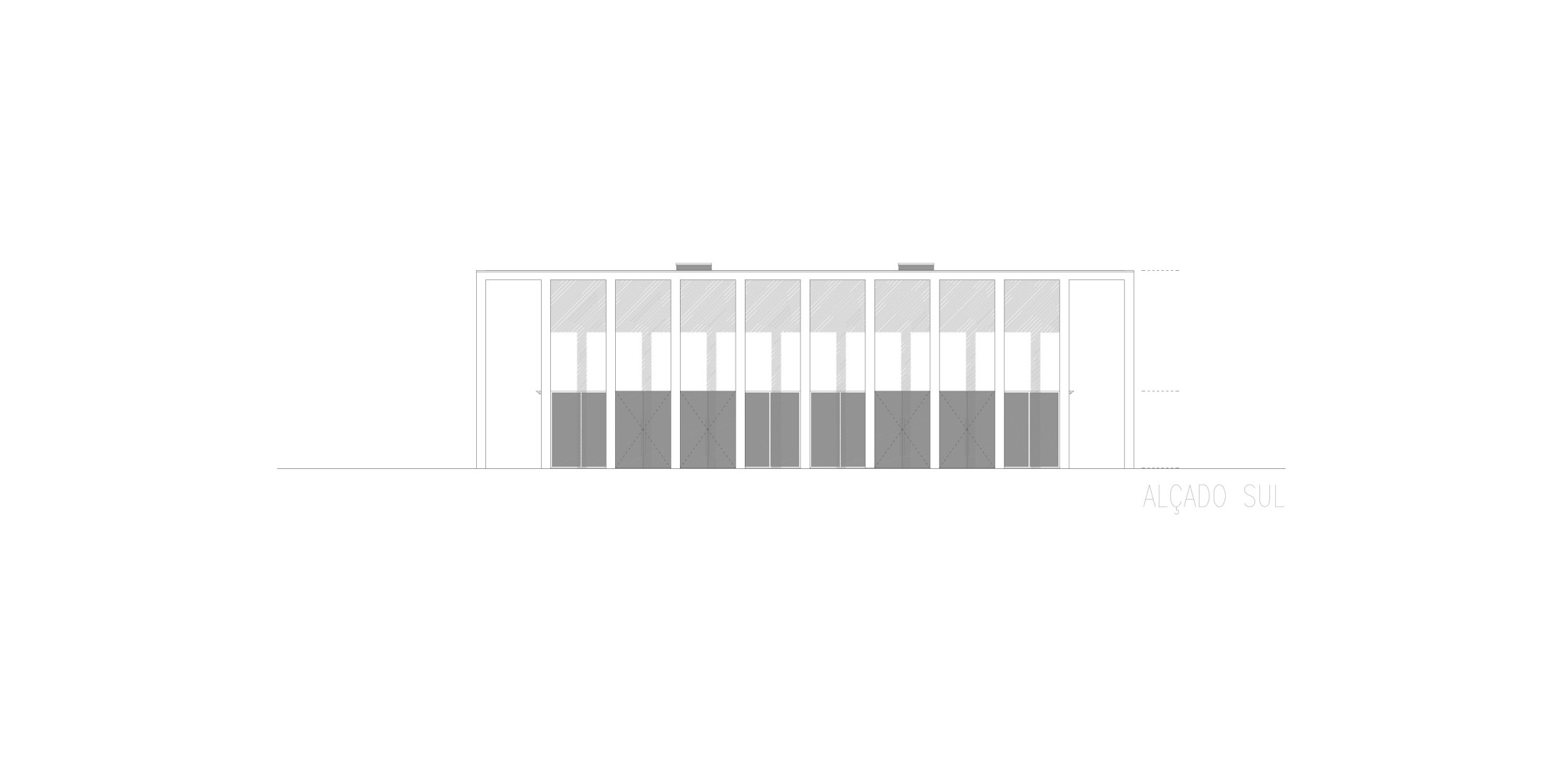 West elevation. Caminha Market by Loftspace and Tiago Sousa. 