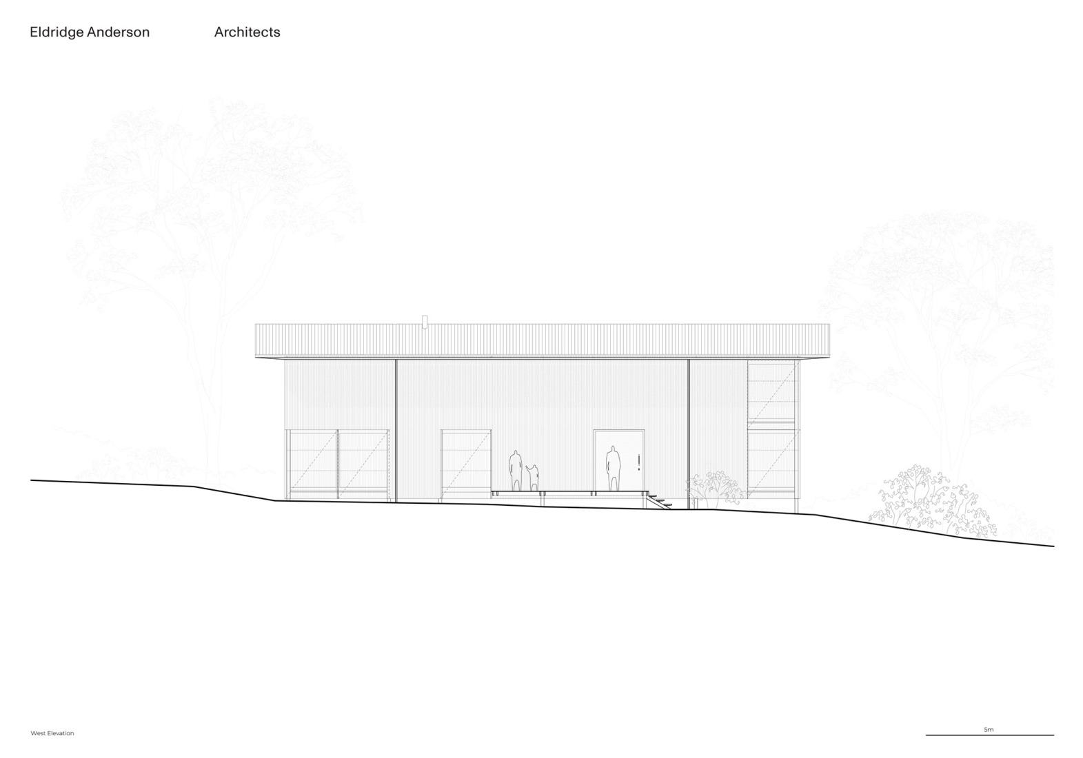 Elevations. Jan Juc Studio by Eldridge Anderson Architects. 