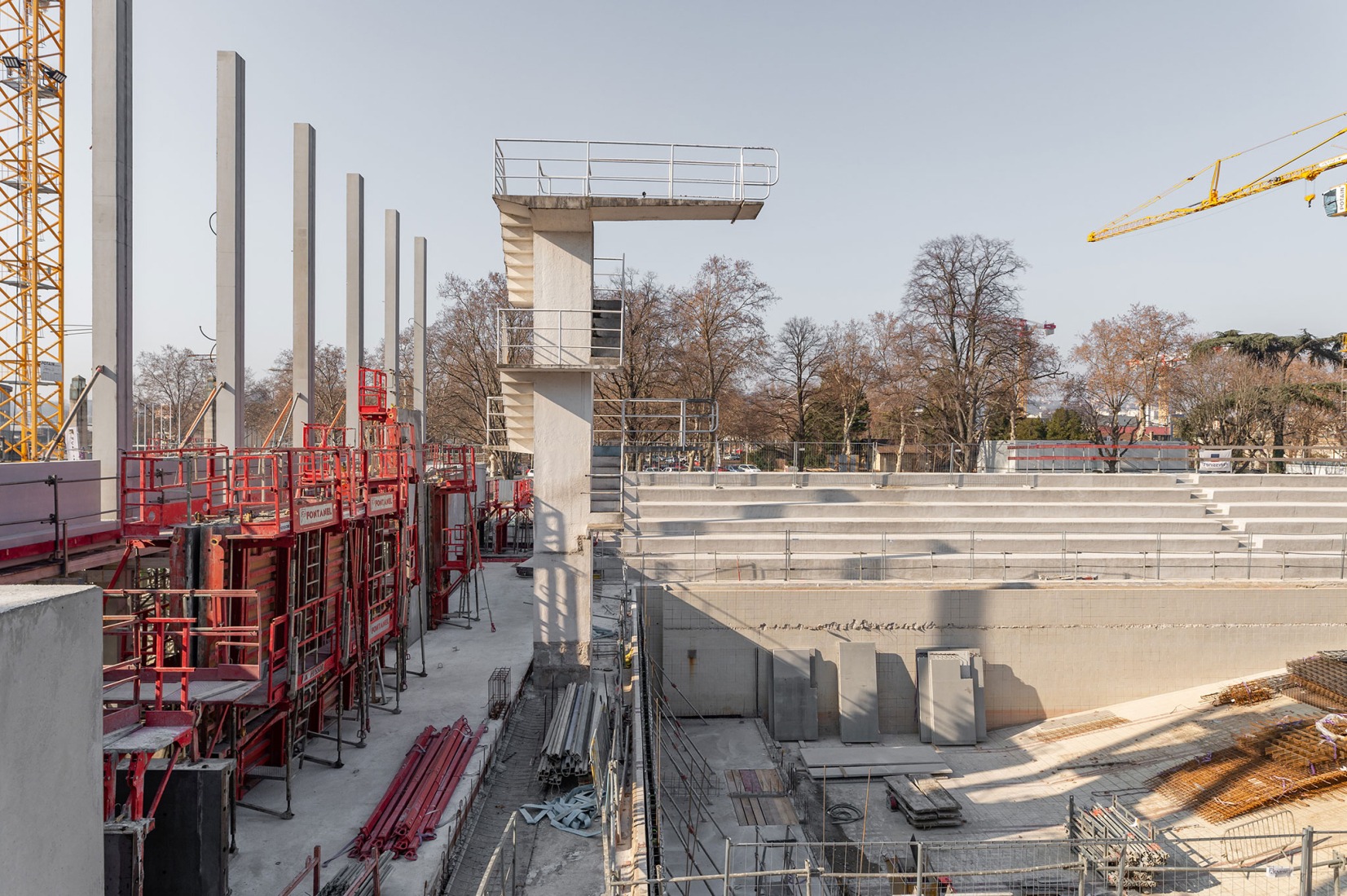 Construction. Gerland Nautical and Sports Center by 4_32 architecte. Photograph courtesy by 4_32 architecte.