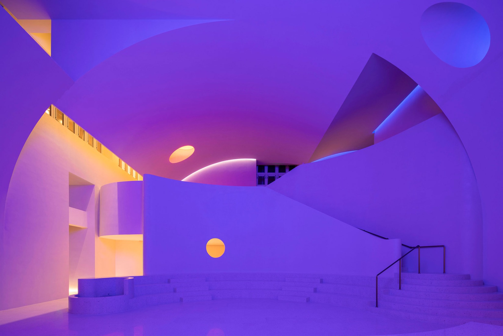 Galería de arte «Flickering Peak CP·SUN RIVER» por Wutopia Lab. Fotografía por Guowei Liu.