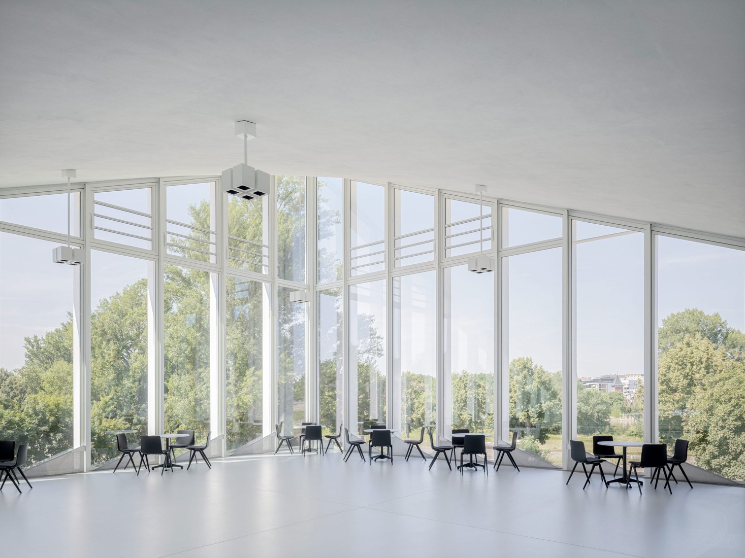 Hyparschale Magdeburg renovation by gmp Architekten. Photograph by Marcus Bredt.