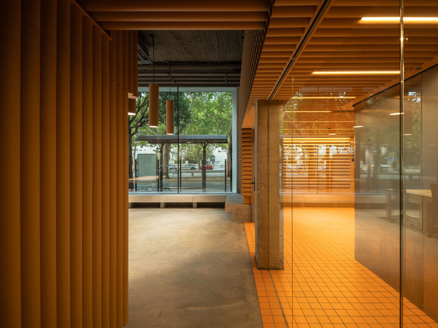A cardboard office by Tomás García Píriz Estudio. Photograph by Fernando Alda.