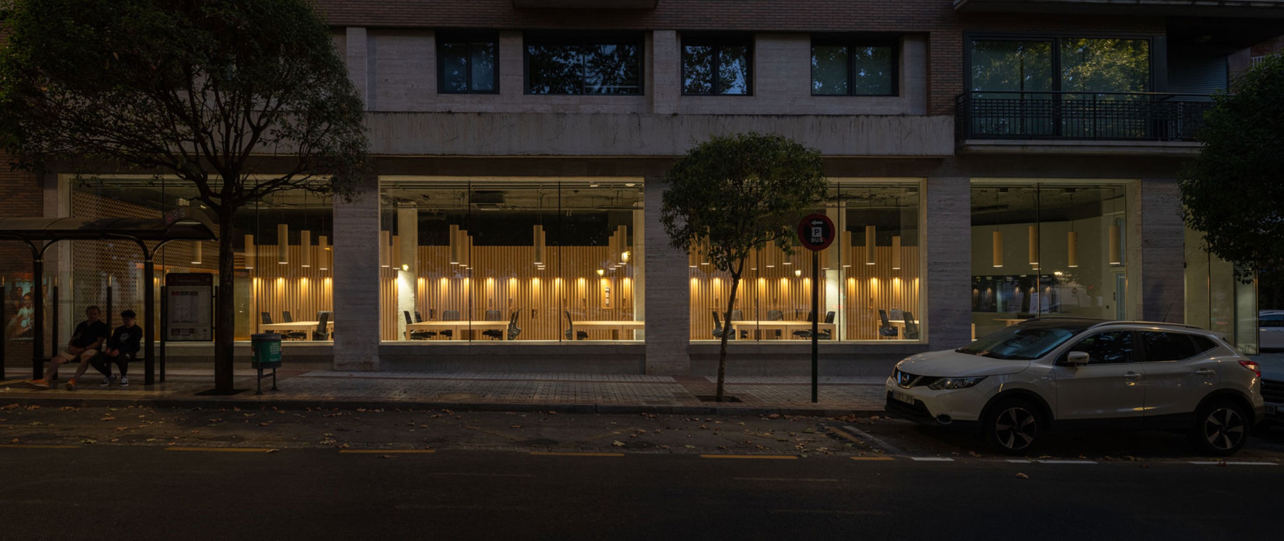 A cardboard office by Tomás García Píriz Estudio. Photograph by Fernando Alda.