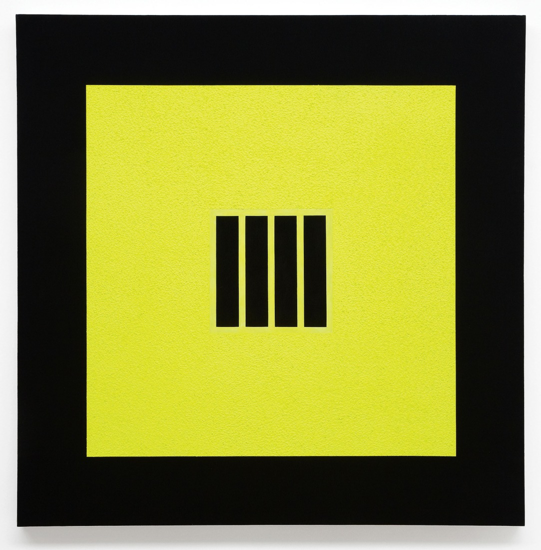 Prison, 1985. Fluorescent acrylic, Flashe and Roll‐a‐Tex on canvas. Private collection. Courtesy of López de la Serna CACCentro de Arte Contemporáneo, Madrid.