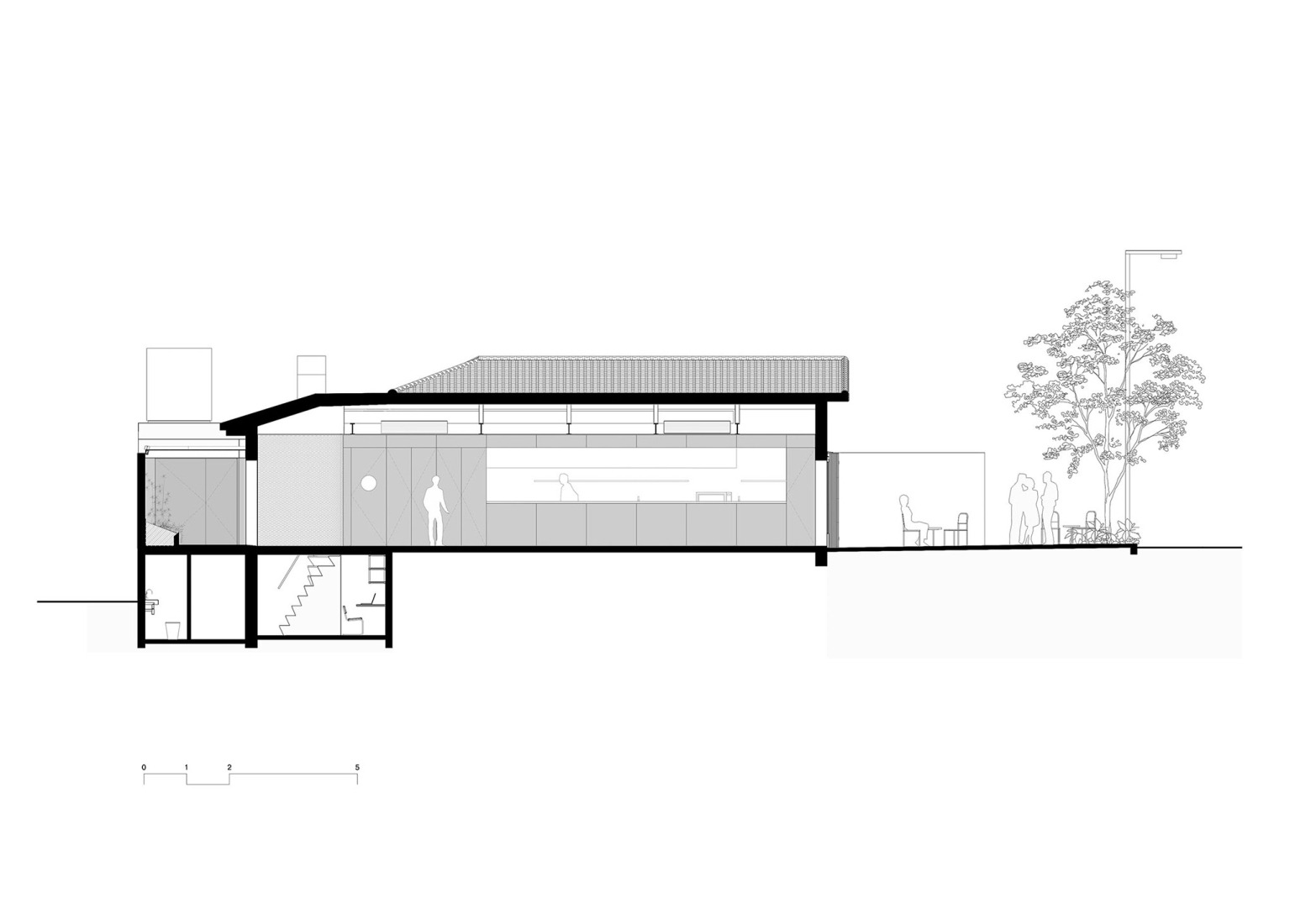 Section. Jacó by Agencia TPBA + CLUBE.