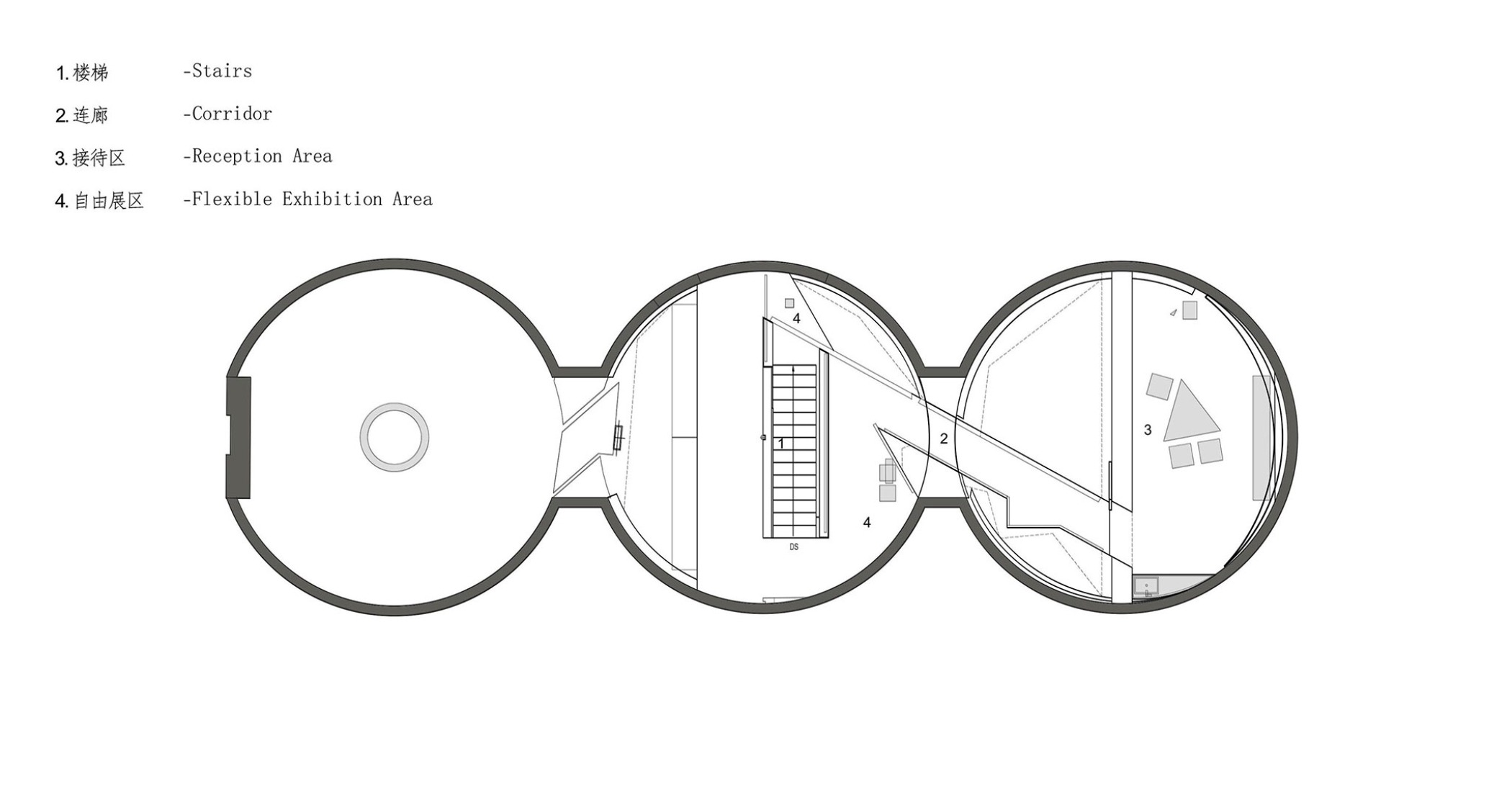 Second floor plan. Fripiece Texture Lab by AD ARCHITECTURE.